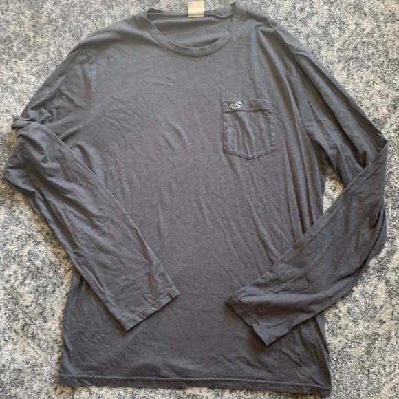 Hollister Long-Sleeve Pocket Shirt - Picture 2 of 8